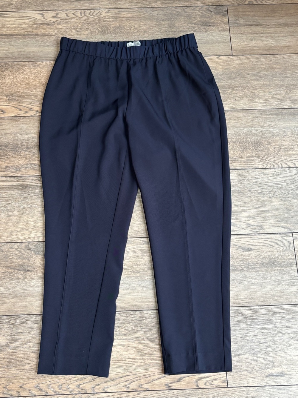 Calvin Klein Pull On Elastic Waist Lightweight Pants Navy Blue Sz Medium